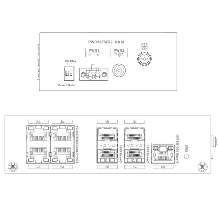 9-Port Gigabit Unmanaged Switch with PoE & Fiber Uplinks