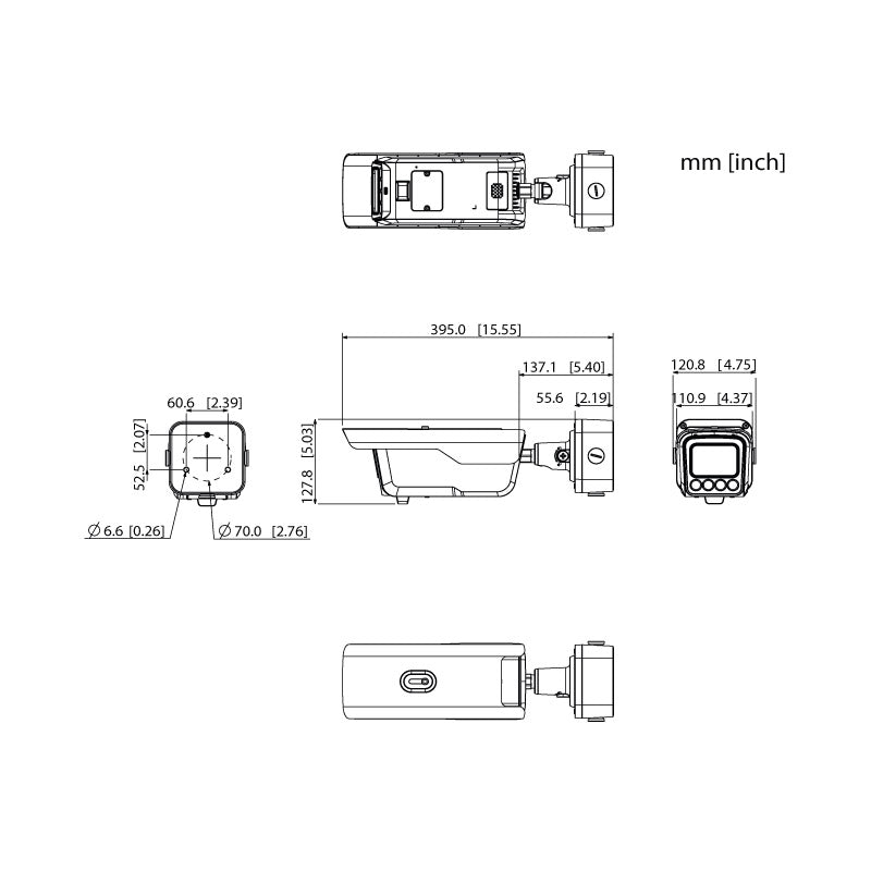 Traffic AI Series 4.0MP VF AI ANPR Bullet IP Camera