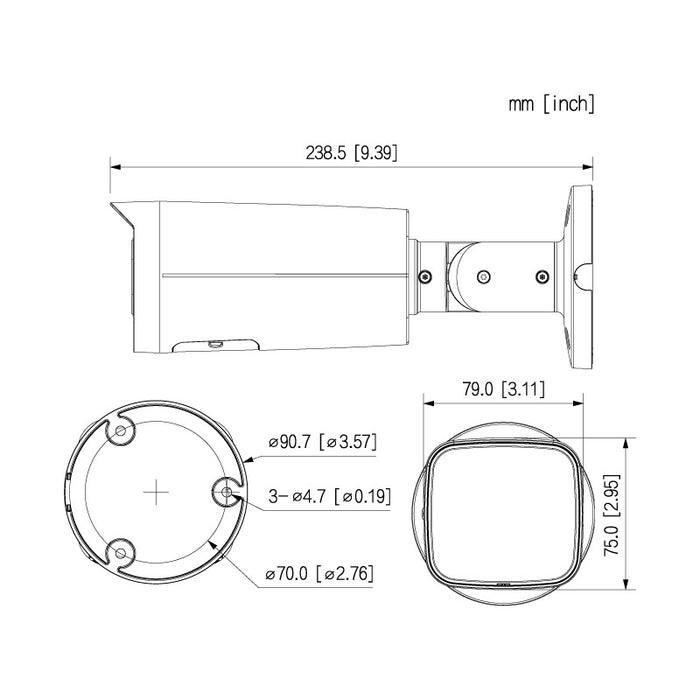 Professional AI Series 4.0MP Motorised Bullet Camera