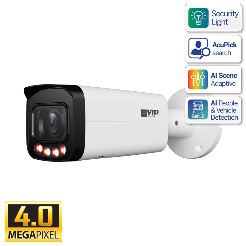 Professional AI Series 4.0MP VF Bullet IP Camera