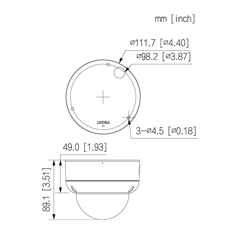 Professional AI Series 8.0MP Fixed Vandal Dome