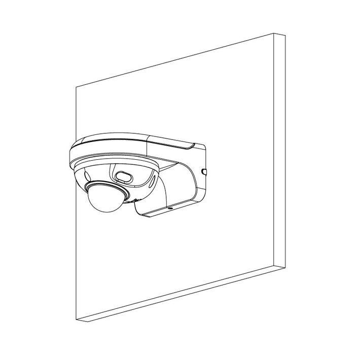 Professional AI Series 4.0MP Fixed Wedge Dome Camera