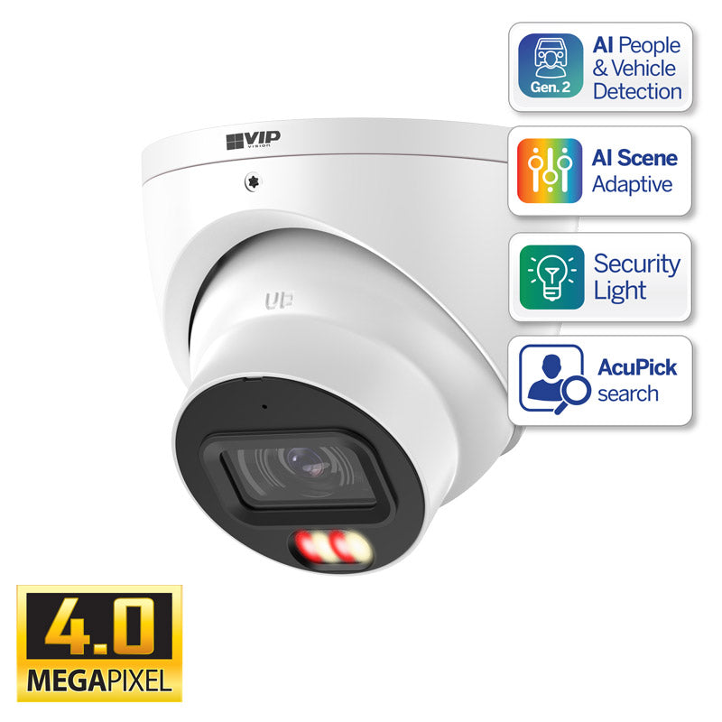 Professional AI Series 4.0MP Fixed Turret Camera