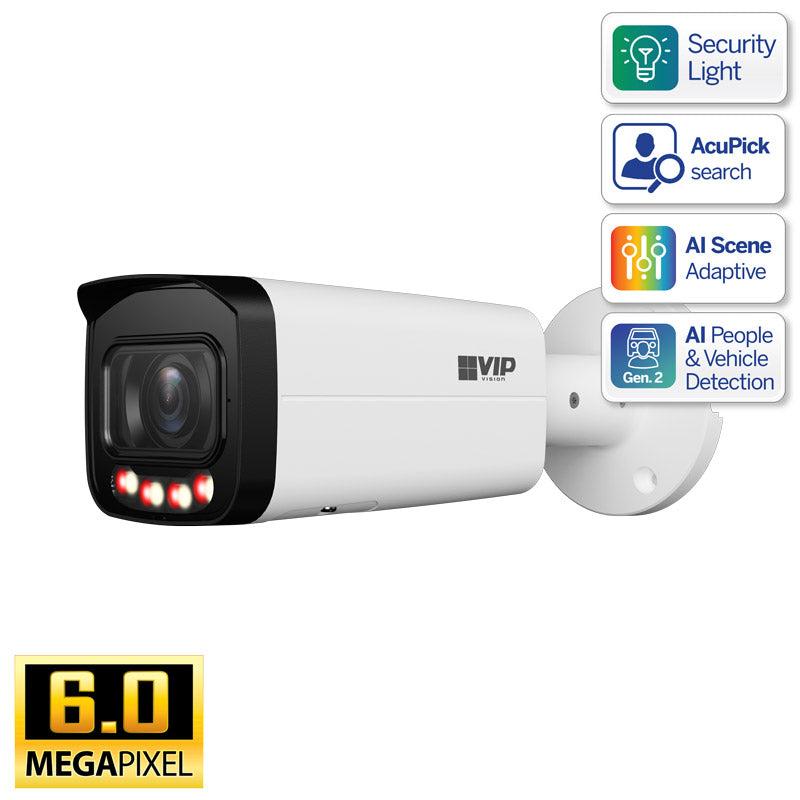 Professional AI Series 6.0MP VF Bullet IP Camera