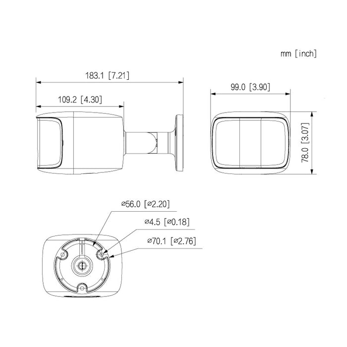 Professional AI Series 8.0MP 180° Active Deterrence Bullet (Black)