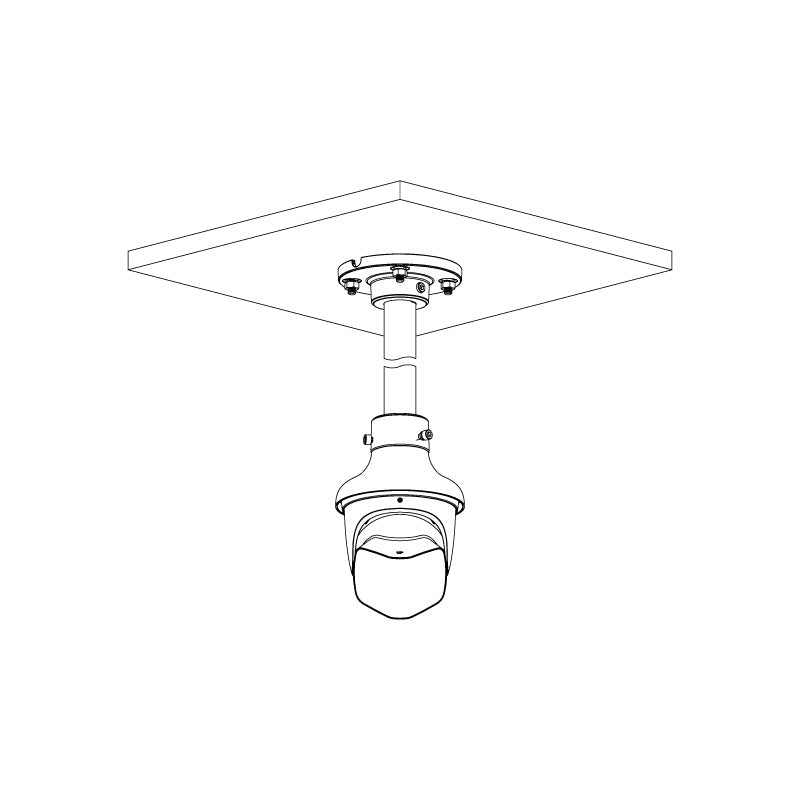 Professional AI Series 8.0MP 180° Active Deterrence Black Turret IP Camera