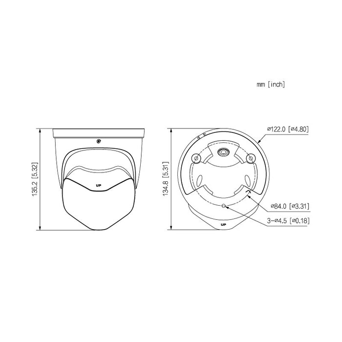Professional AI Series 8.0MP 180° Active Deterrence Turret (Black)