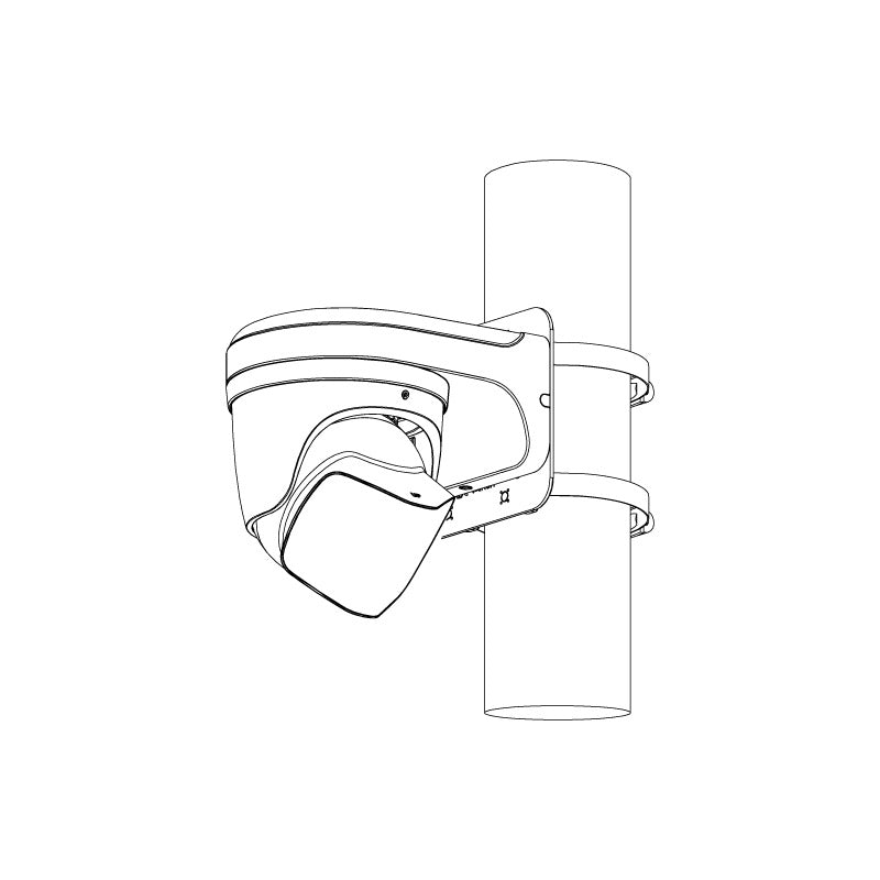 Professional AI Series 8.0MP 180° Active Deterrence Turret IP Camera