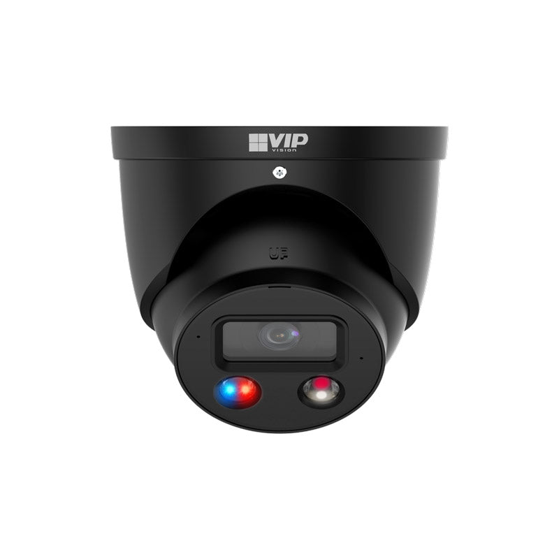 Professional AI Series 8.0MP Black Deterrence Turret IP Camera