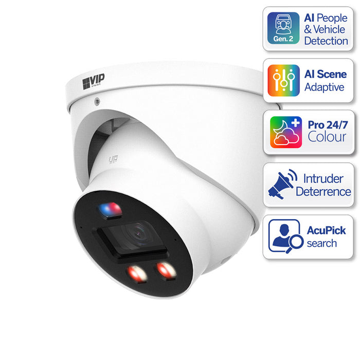 Professional AI Series 8.0MP Fixed Deterrence Turret Pro