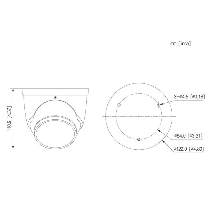 Professional AI Series 8.0MP Fixed Deterrence Turret Pro