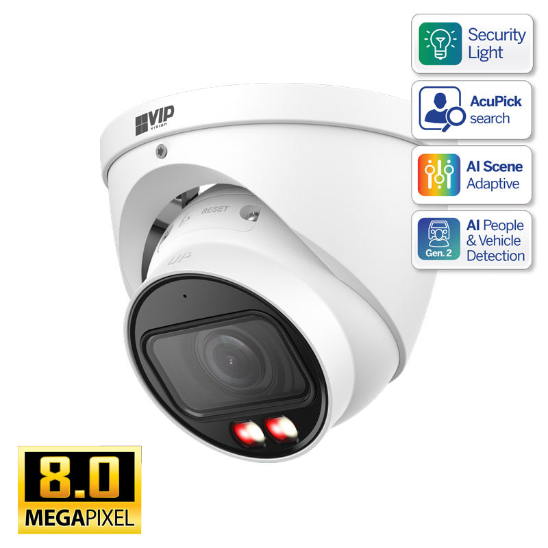 Professional AI Series 8.0MP VF Turret IP Camera