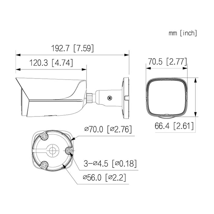 Professional AI Series 6.0MP Fixed Bullet Camera
