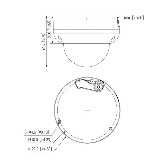 Professional AI Series 4.0MP Motorised Vandal Dome