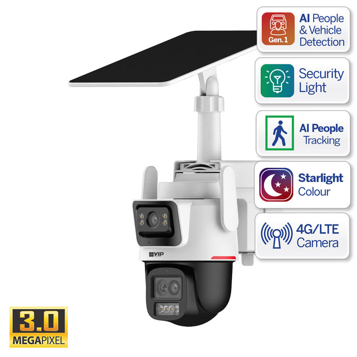 Specialist AI Series Solar 4G Multi-Vision PTZ with 6x Hybrid Zoom