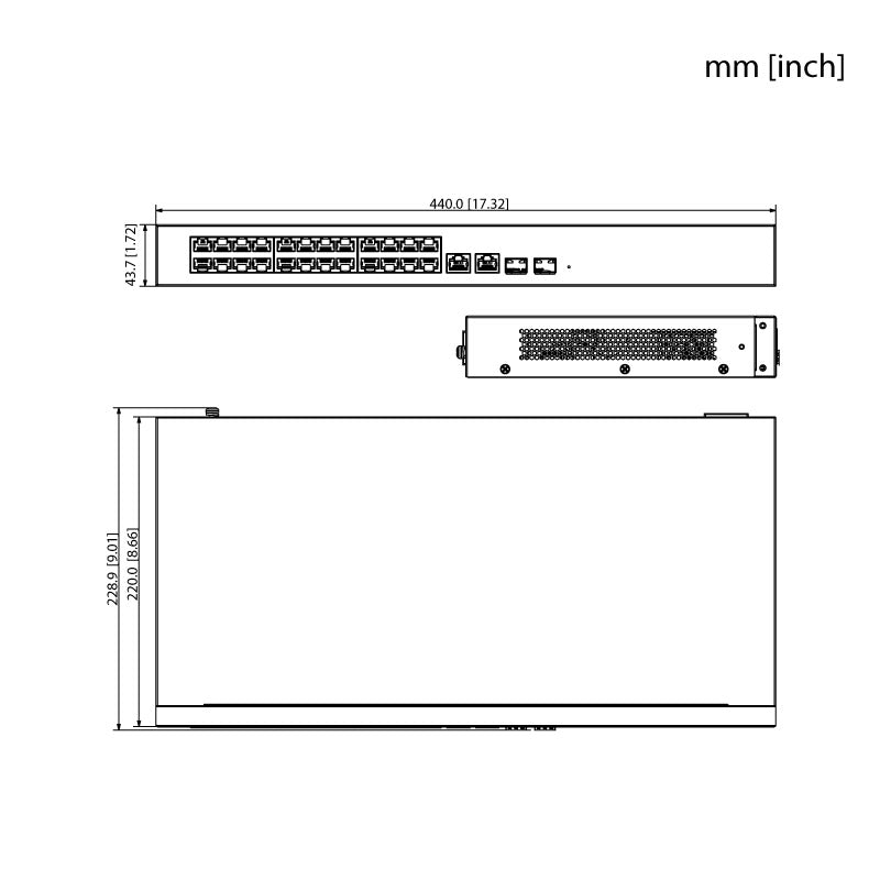 24-Port Fast Ethernet Hi-PoE Switch