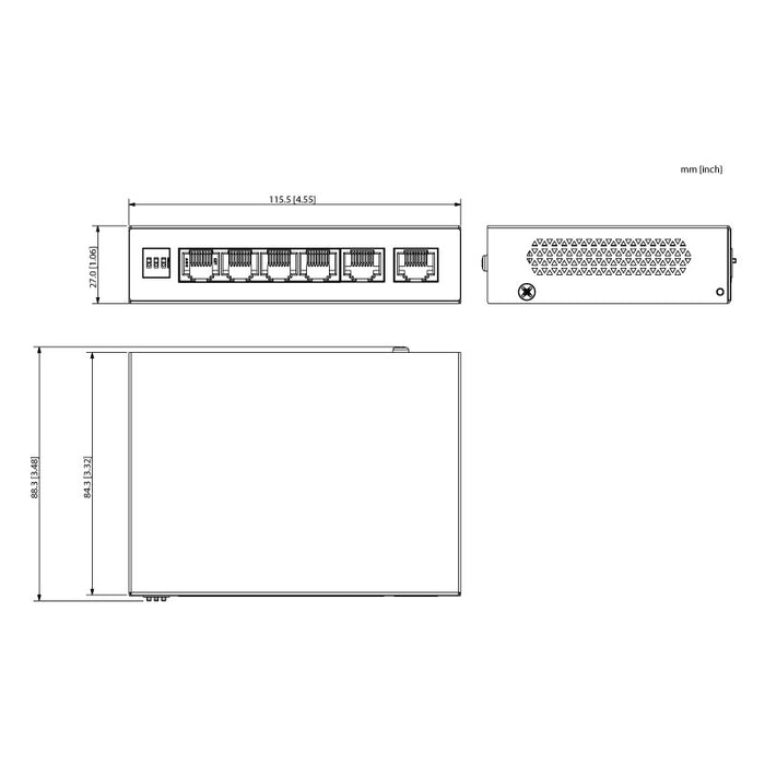 4-Port Fast Ethernet PoE Switch