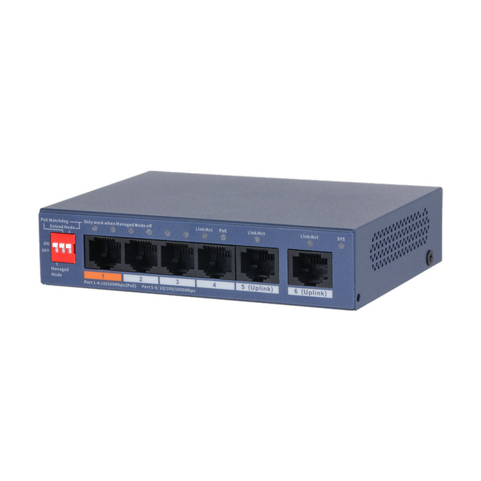 4-Port Fast Ethernet PoE Switch