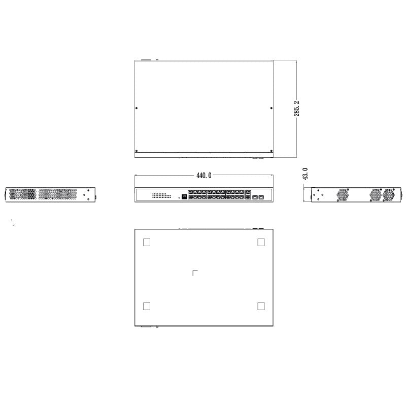 24-Port Managed Gigabit PoE 2.0 Switch