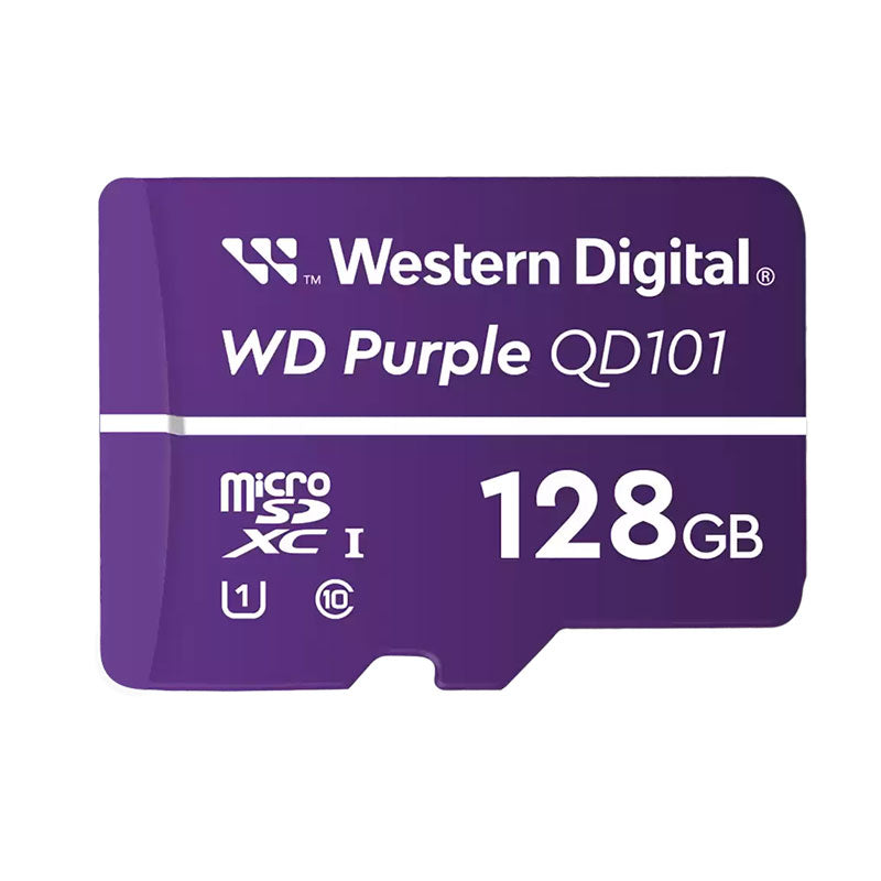 WD Purple 128GB MicroSD card for commercial surveillance applications