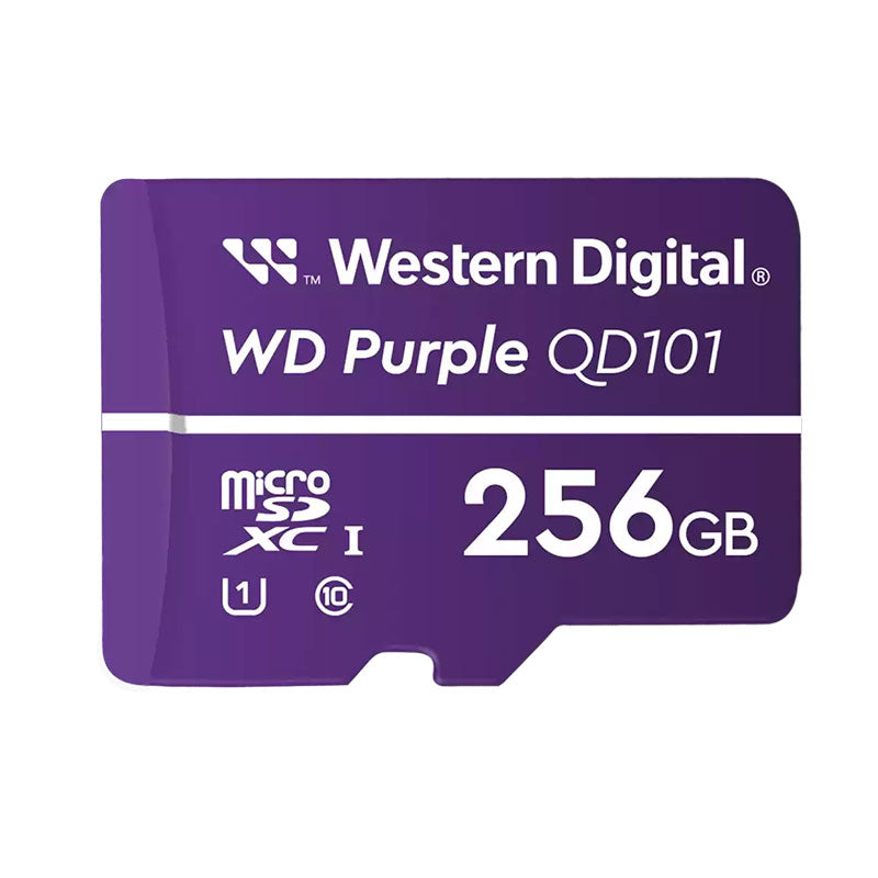 WD Purple 256GB MicroSD card for commercial surveillance applications