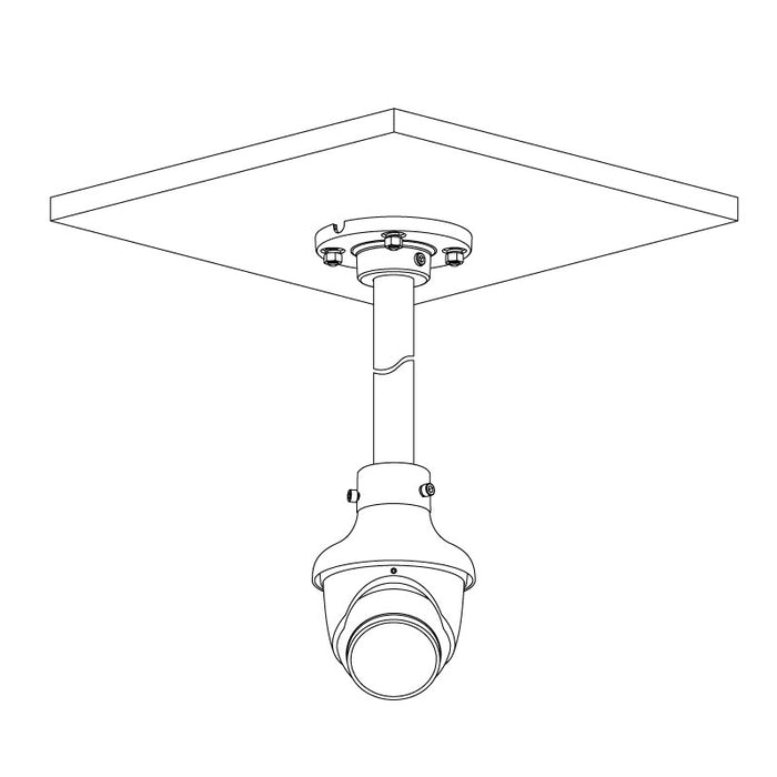 Professional AI Series 8.0MP Fixed Deterrence Turret (Black)
