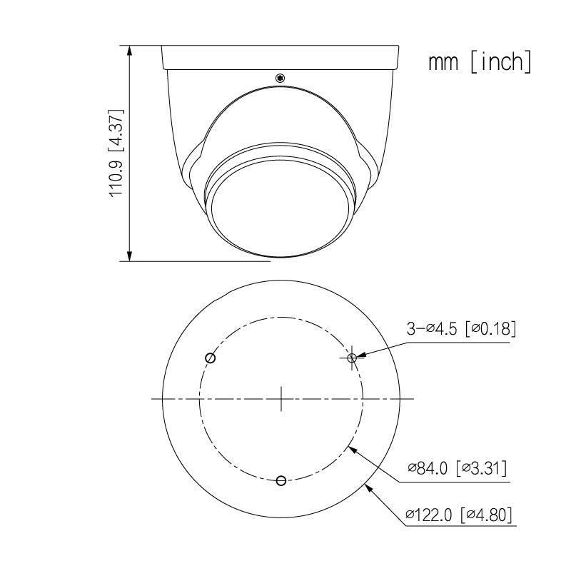 Professional AI Series 8.0MP Deterrence Turret IP Camera