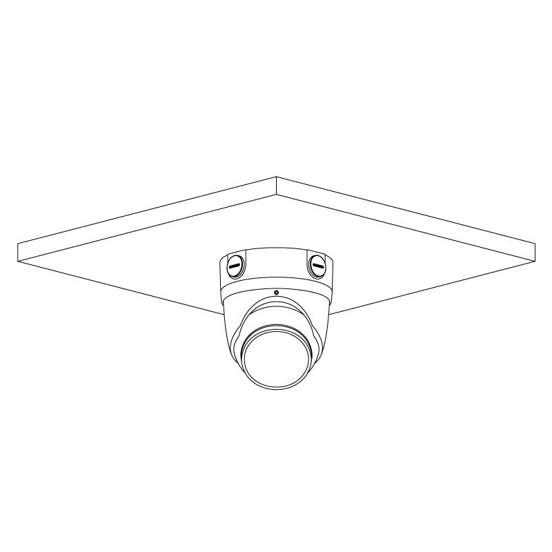 Professional AI Series 8.0MP Black Deterrence Turret IP Camera