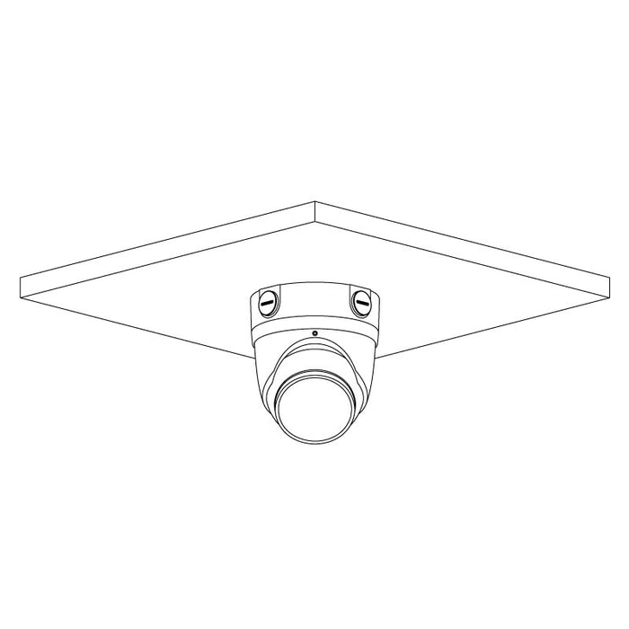 Professional AI Series 8.0MP Fixed Deterrence Turret (Black)