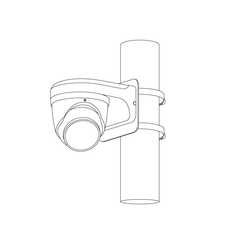 Professional AI Series 8.0MP Black Deterrence Turret IP Camera