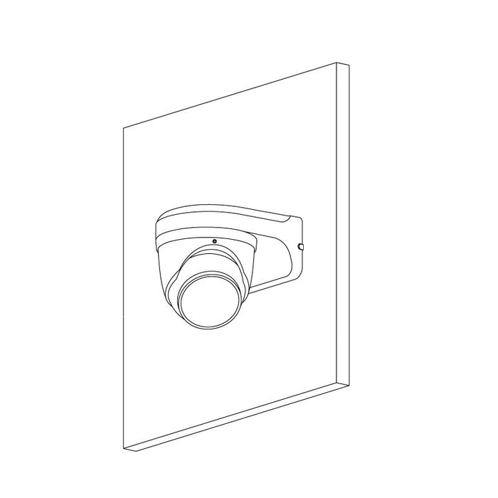 Professional AI Series 8.0MP Fixed Deterrence Turret (Black)