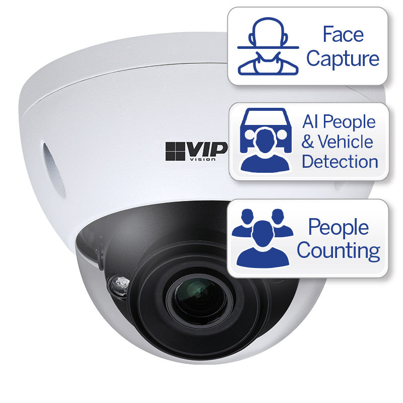 Ultimate AI Series 4.0MP VF Vandal Dome IP Camera