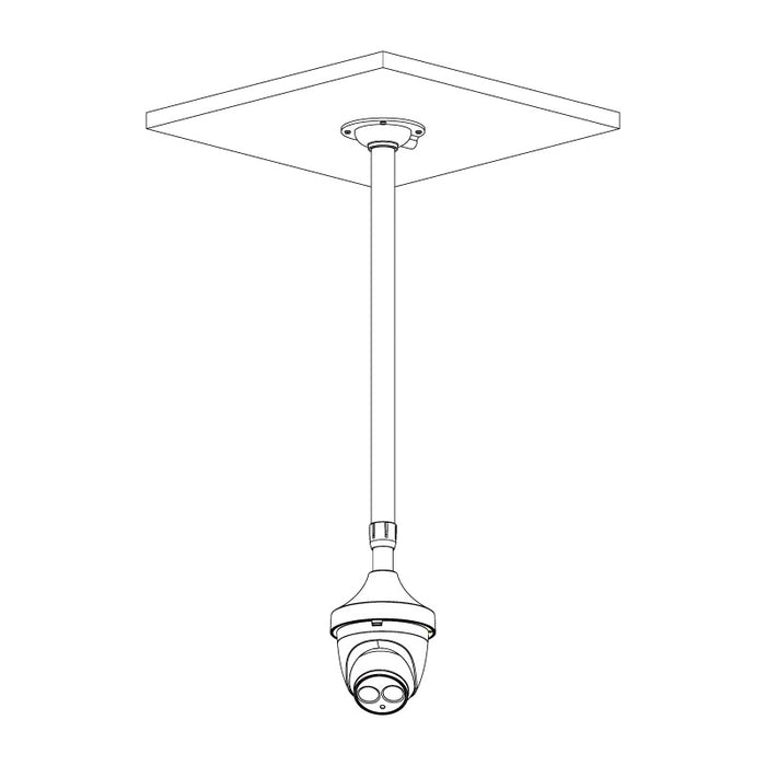 1500mm Ceiling Mount Dome Camera Bracket (White)