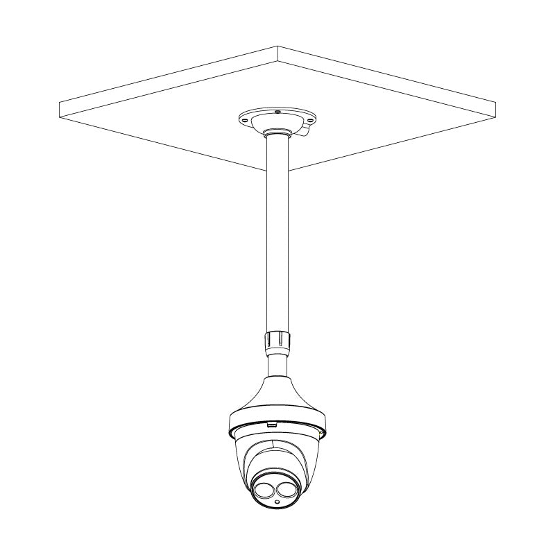 800mm Ceiling Mount Dome Camera Bracket (White)