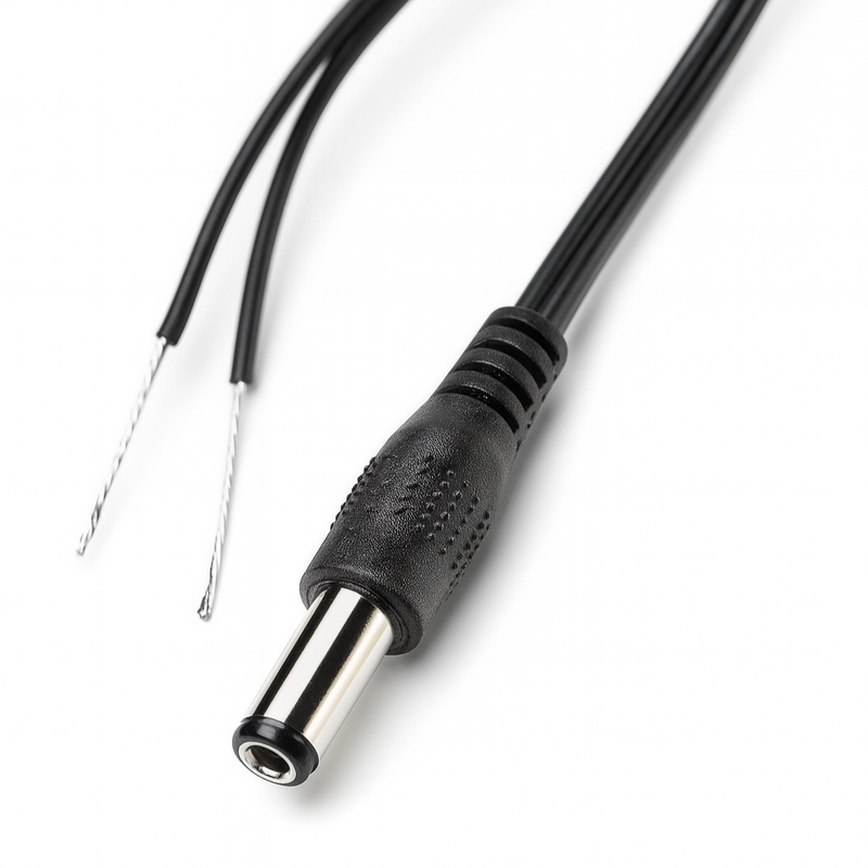 36" Cable with 12 VDC Power Plug on Single End