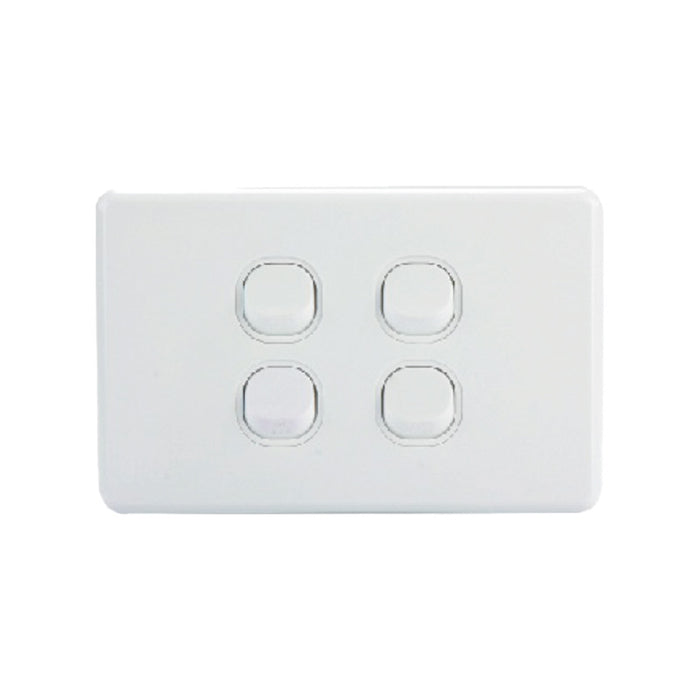 4-Gang Horizontal Light Switch