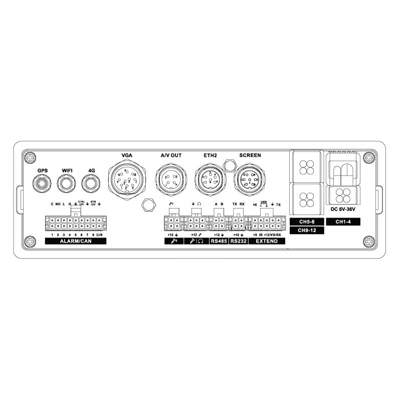 Securview Mobile DVR - 8-Channel with GPS, 4G & WiFi