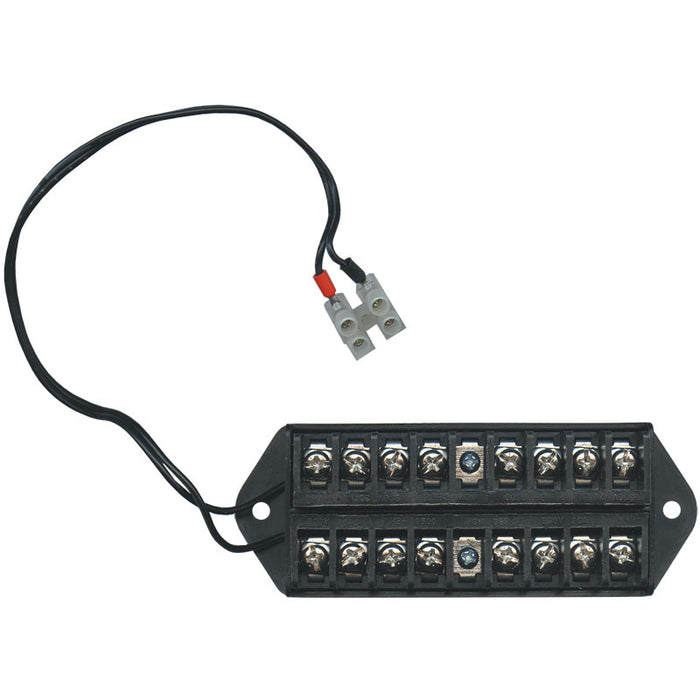 Connector Strip with Screw Terminals - 1 Input, 8 Outputs