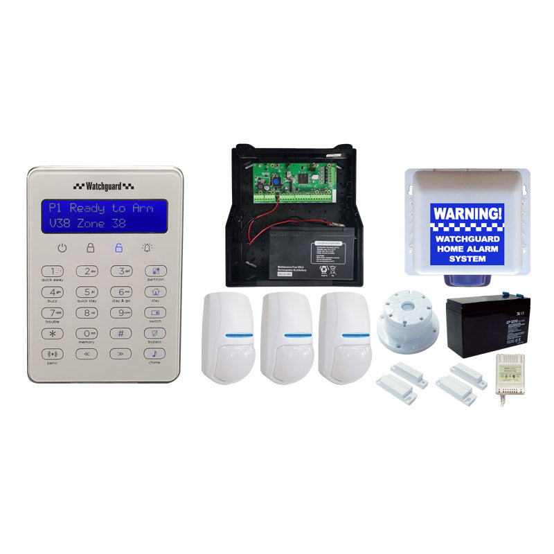 Complete 8 Zone Alarm System - Expandable to 64 Monitored Zones