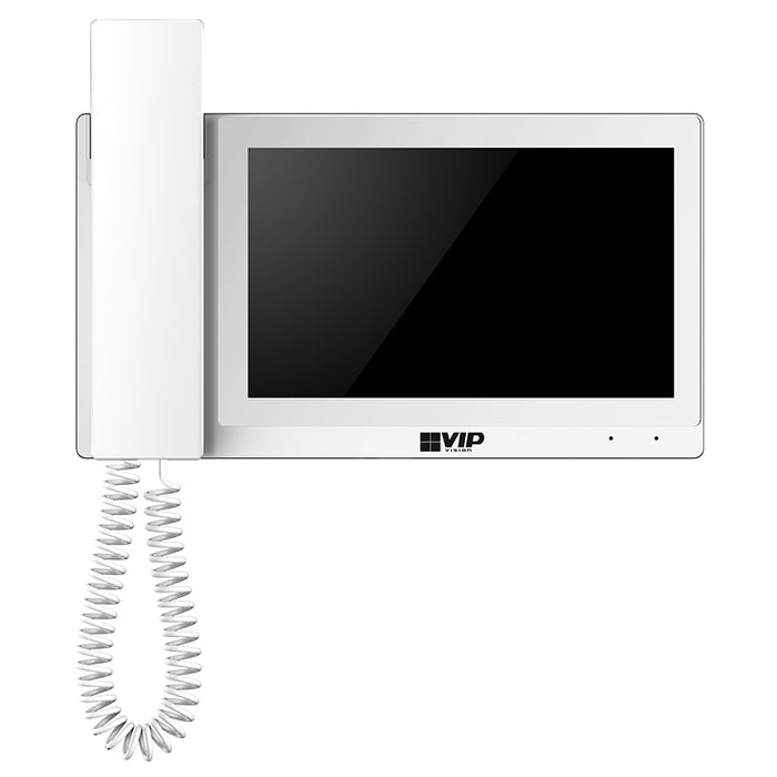 Residential IP Intercom Monitor with Handset (White)