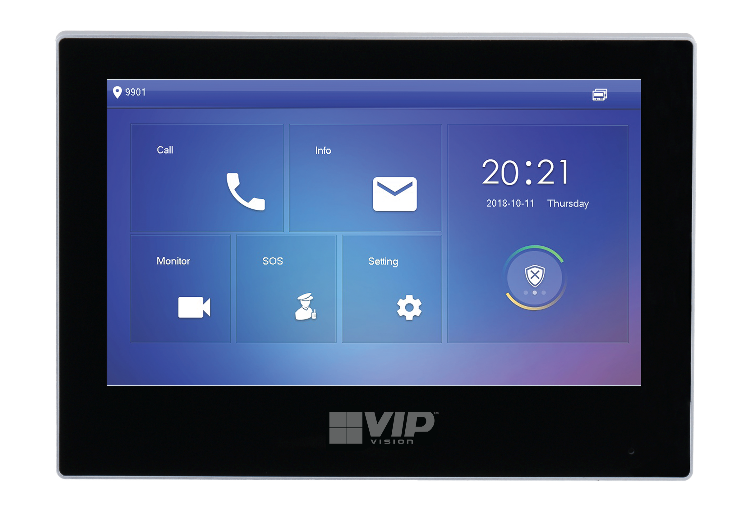 Residential Series Touchscreen IP Intercom Monitor (Black) — BlueE ...