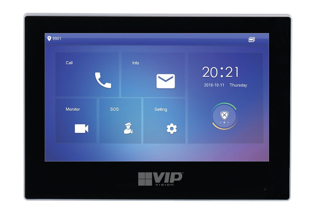 Residential Series Touchscreen IP Intercom Monitor (Black)