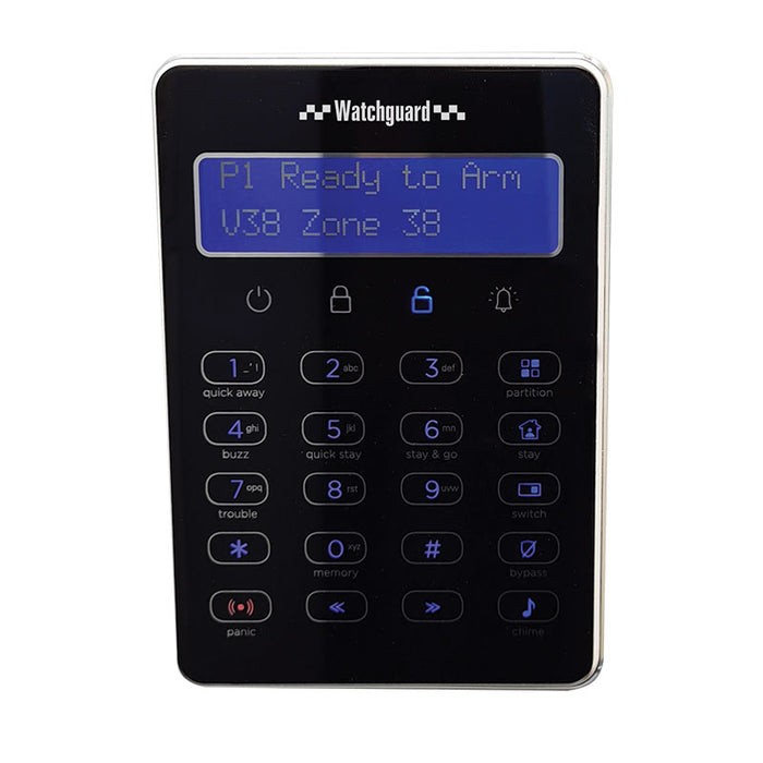 LCD Touch Keypad for WGAP864 Alarm System - Black