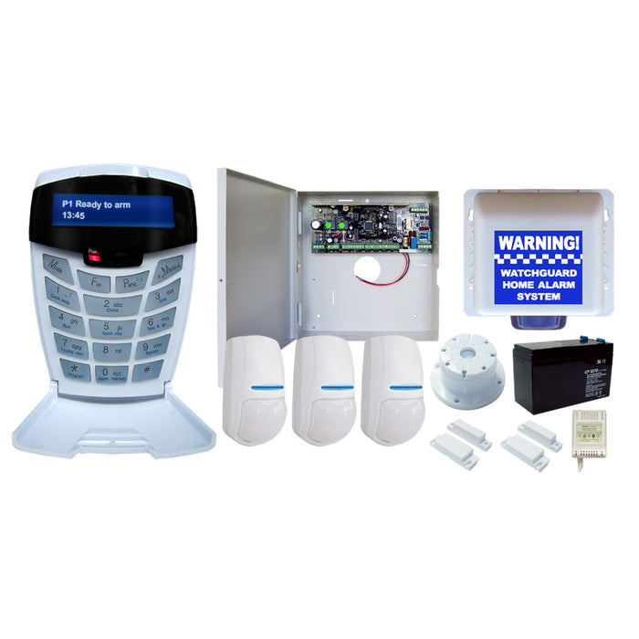 Complete 8 Zone Alarm System Expandable to 64 Monitored Zones